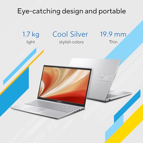 ASUS Vivobook 15 (2026),Intel Core i3-1315U, Intel iGPU, 16GB RAM, 512GB SSD, FHD, 15.6"(39.6 cm),Windows 11 Home,M365 Basic(1 Year)* Office 2024,Cool Silver,1.7 Kg,X1504VA-D5341WS,Thin & Light Laptop