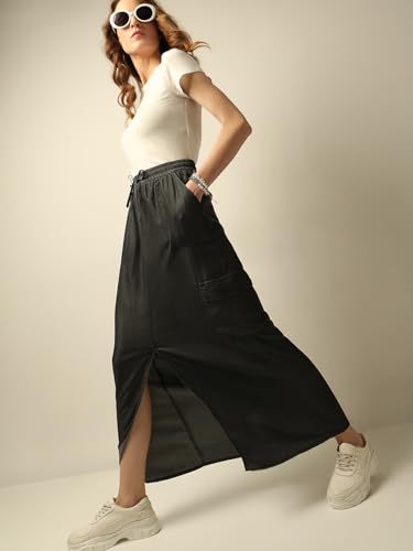 Vero Moda Viscose Western Skirt Black