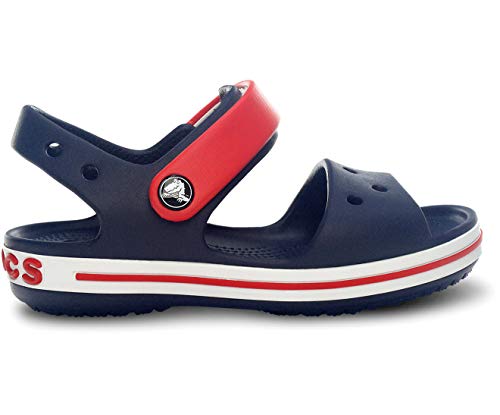 Crocs Unisex Kids Crocband Sandal Kids Croslite Navy/Red Sandal | 5 UK |