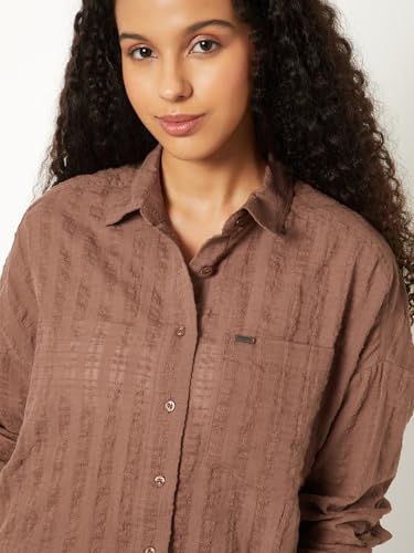 Max Women's Regular Fit Shirt (MOMOKA4D_Brown