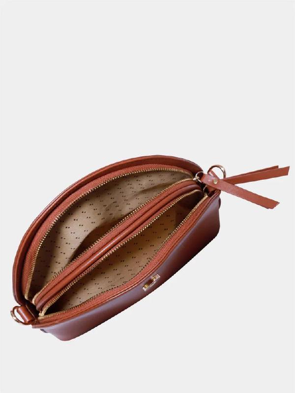 Brown Mini Sling Bag for Women - SaumyasStore