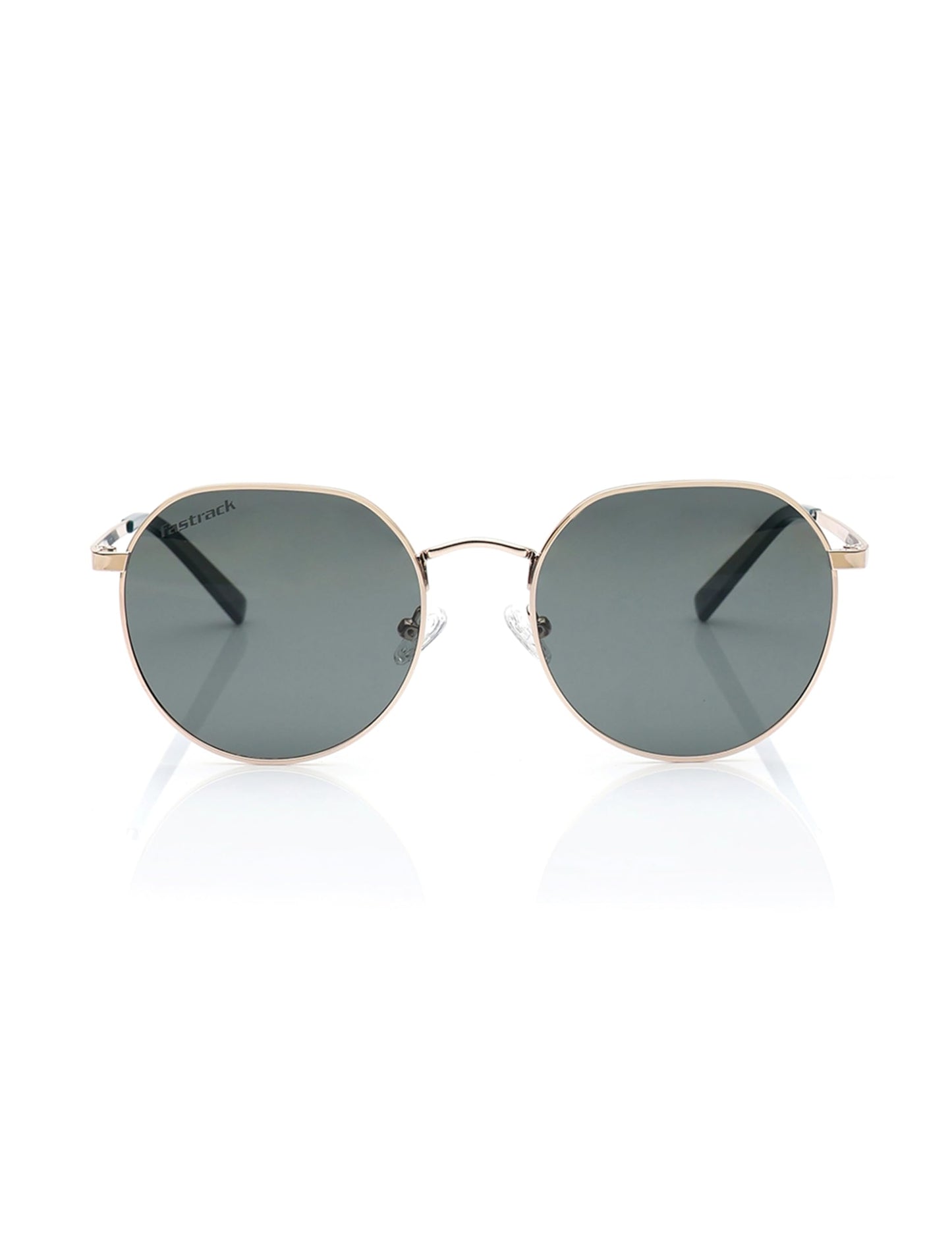 Fastrack Green Colored Round Shaped Metal Frame Polarized Sunglasses for Unisex