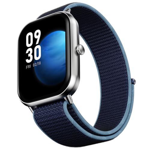 Fire-Boltt Newly Launched Ninja Call Pro Max Nyluxe Smart Watch 2.01 inch Display, Bluetooth Calling, 120+ Sports Modes, Health Suite, Voice Assistance (Cyan)