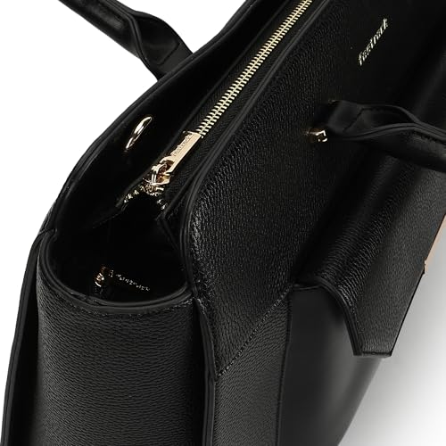 Fastrack PowerPlay laptop Tote | Women’s Faux-Leather laptop Tote Bag | 15'' Padded Laptop Section, Center Zip Compartment & External Quick-Access Pockets