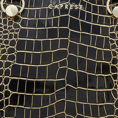 Caprese Miranda Tote Bag, Large-Black | Stylish Handbag for Women | Spacious, Versatile Office & Daily Essentials Tote | Top Zip Closure