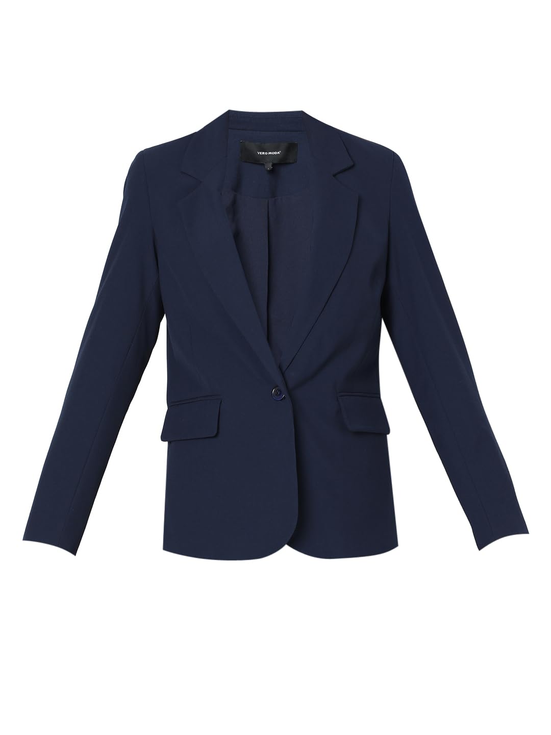 VERO MODA Womens Regular Fit Navy Blue Blazer