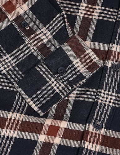 U.S. Polo Assn. Denim Co. Men's Checkered Slim Fit Shirt (UDSHT1408_Blue
