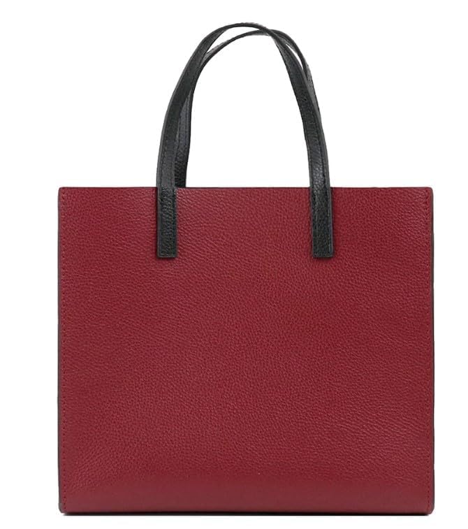 Marc Jacobs M0016132607 Mini Grind Pomegranate Red Multi Leather With Gold Hardware Mini/Small Women's Tote Bag, Pomegranate Red Multi, S, Tote Bag