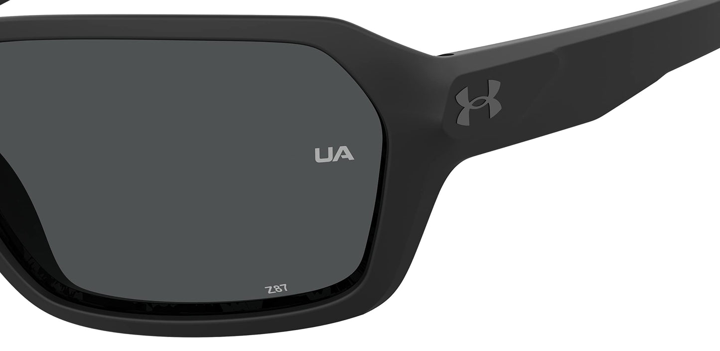 Under Armour Non-Polarized Square Male's Sunglasses-(UA RECON 003 64KA| Black color