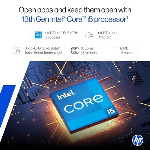 HP 15, 13th Gen Intel Core i5-13420H, (16GB DDR4, 512GB SSD), FHD, Anti-Glare, Micro-Edge, 15.6''/39.6cm, Win11, M365 Basic(1yr)* Office24, Silver, 1.65kg, FR0045TU, Camera w/Shutter, Backlit Laptop