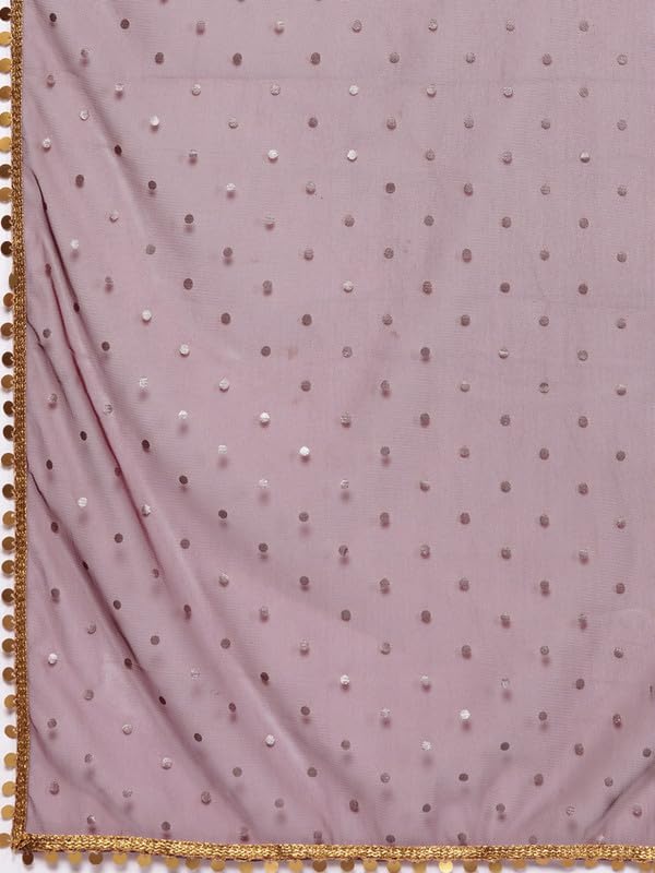 Ahalyaa Women's Polyester Lehenga Choli (AHBLDUSK-COMBO-649-SS-25_Wine_2XL)