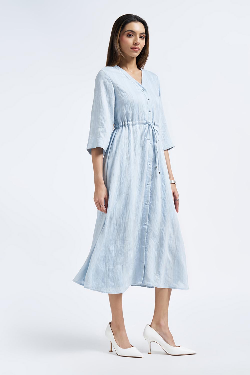 Annabelle by Pantaloons Womens Dress_SS26WWANDNJ00009F12A167_Chambray Blue_S
