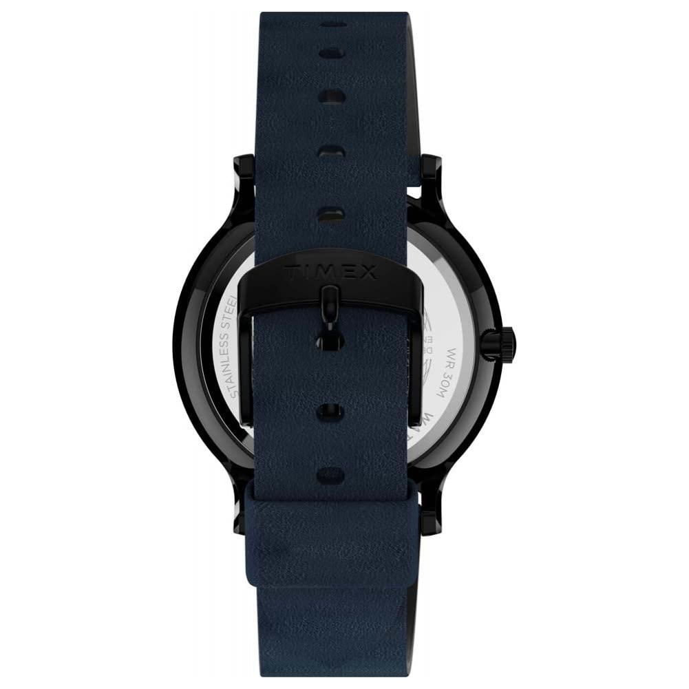 TIMEX Gallery Analog Watch for Men with Black Dial & Black Strap - Water Rasistant Men's Wrist Watches - TW2T95300UJ