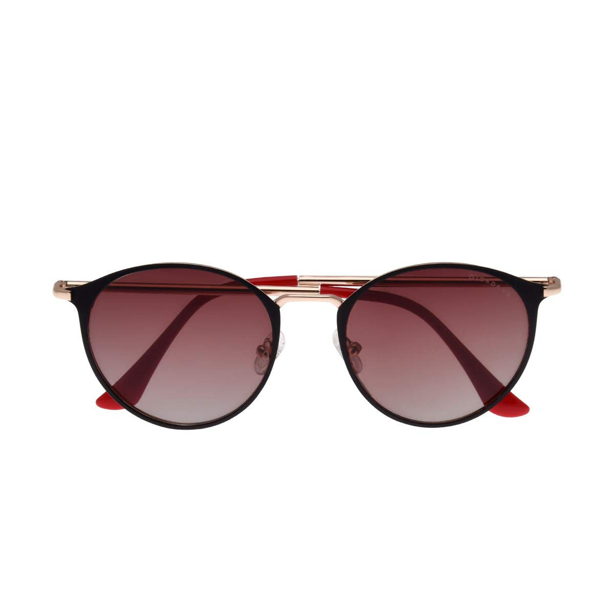 Giordano UV Protected Round Unisex Sunglasses - (GA90239C04|50|Brown Color Lens)