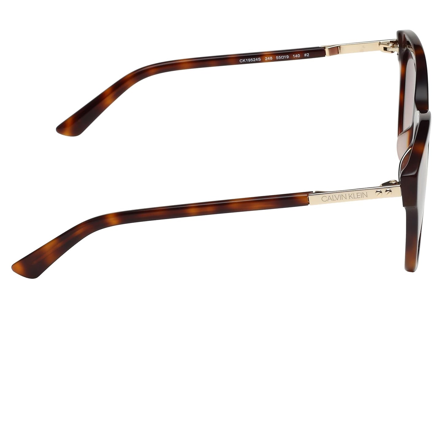 Calvin Klein Gradient Square Women Sunglasses - (Ck 19524 248 55 S |55| Brown Color Lens)