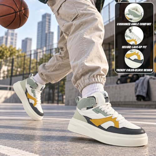 Liberty LEAP7X ACTO092E White Sporty Casual Lacing Sneakers for Men - 42