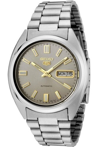 Seiko Men's 5 Automatic SNXS75K Silver Stainless-Steel Automatic Fashion Watch, Automatic Watch