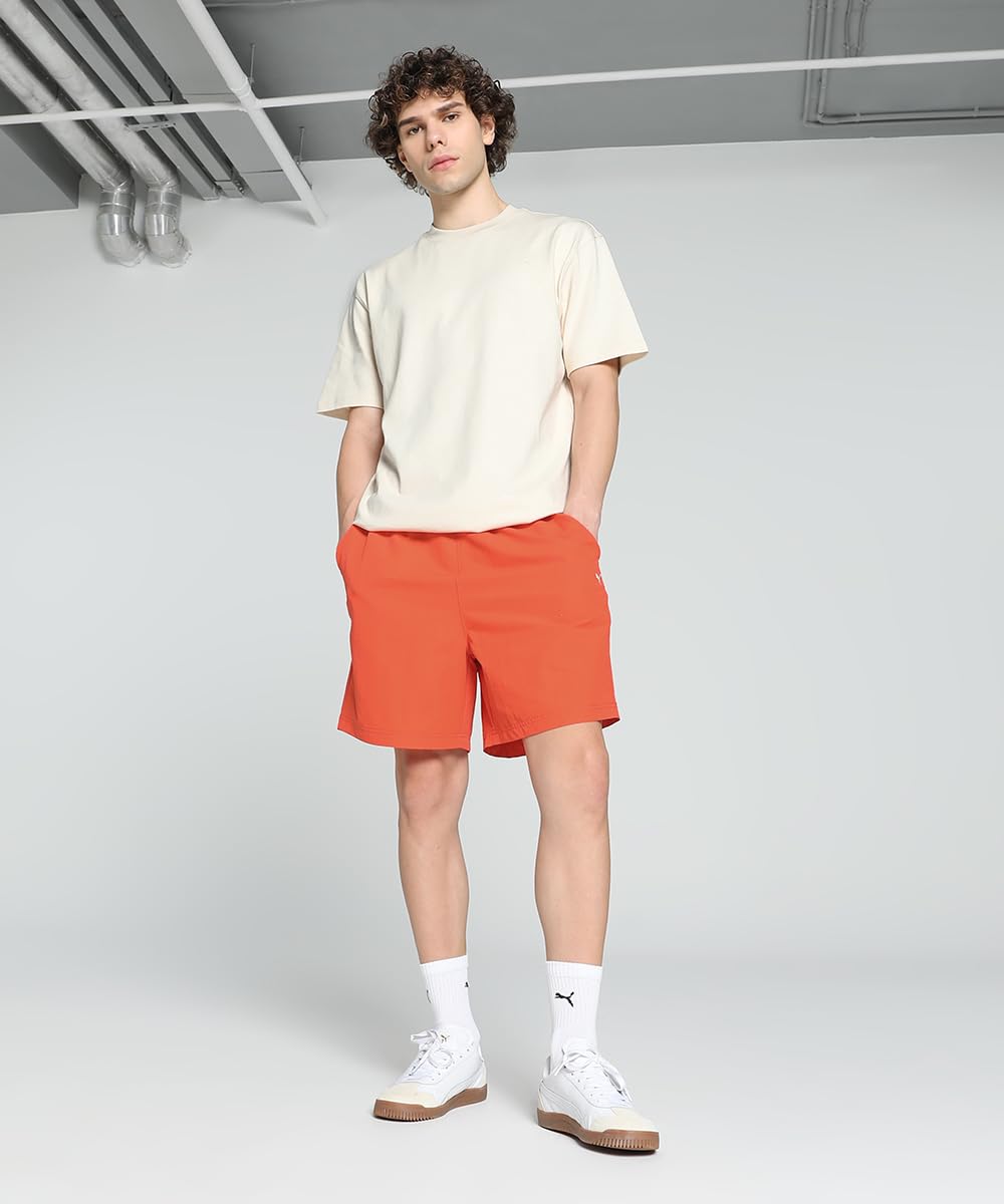 Puma Men's Solid Relaxed Fit Tees