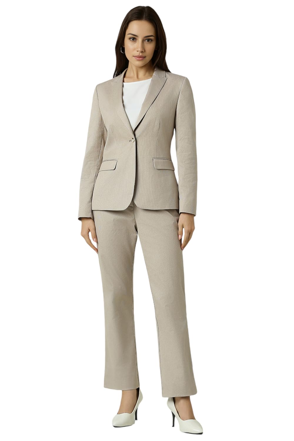 Van Heusen Women's Blazer (VWBZFRGFC91850_Grey