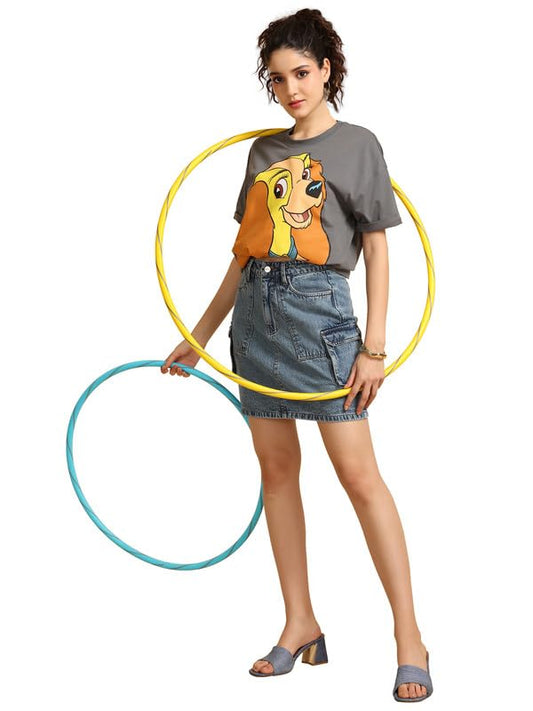 Kazo Derby Mini Skirt Blue