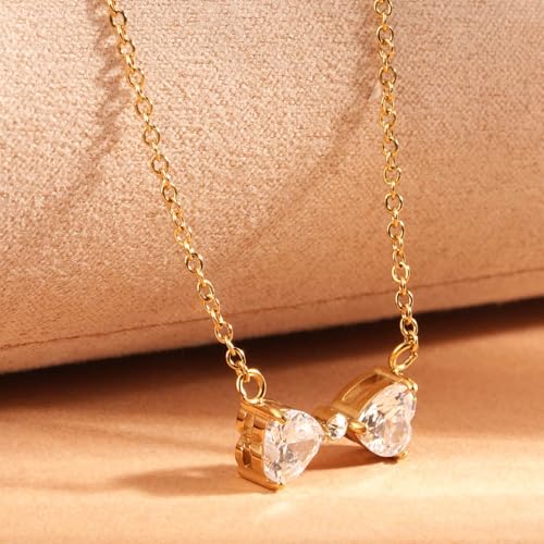 PALMONAS Sparkling Butterfly Charm Necklace for Women - Waterproof & Anti-Tarnish Jewellery, Gift For Girls & Women