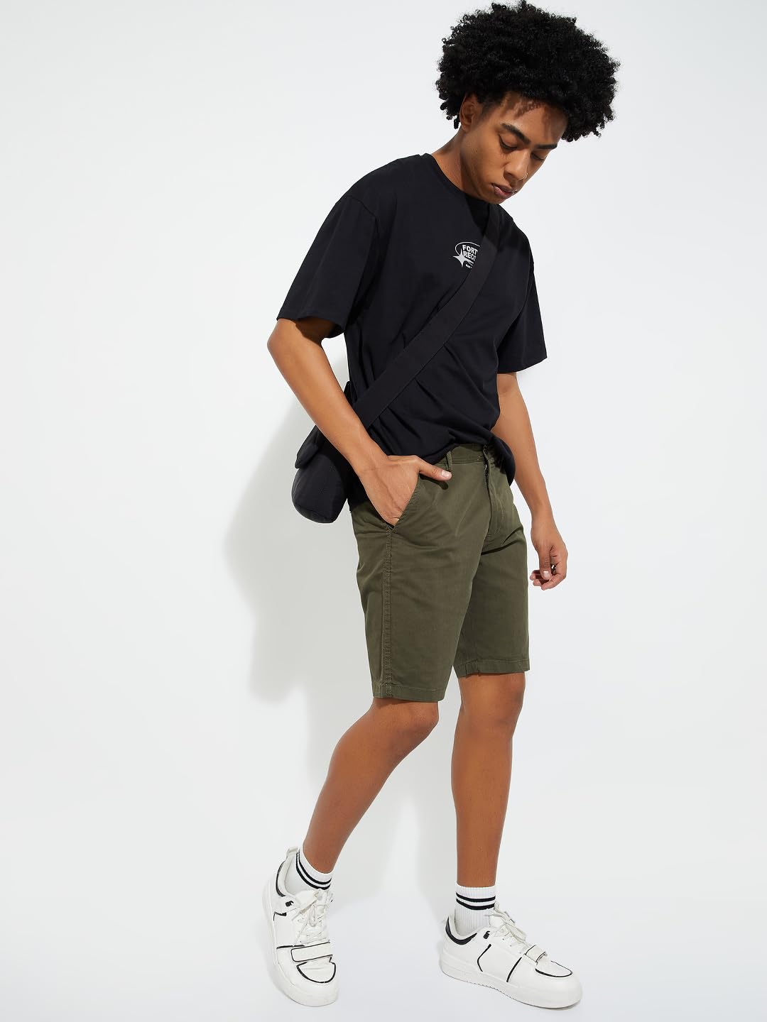 Max URB_N Men Solid Shorts (Olive Green_28)