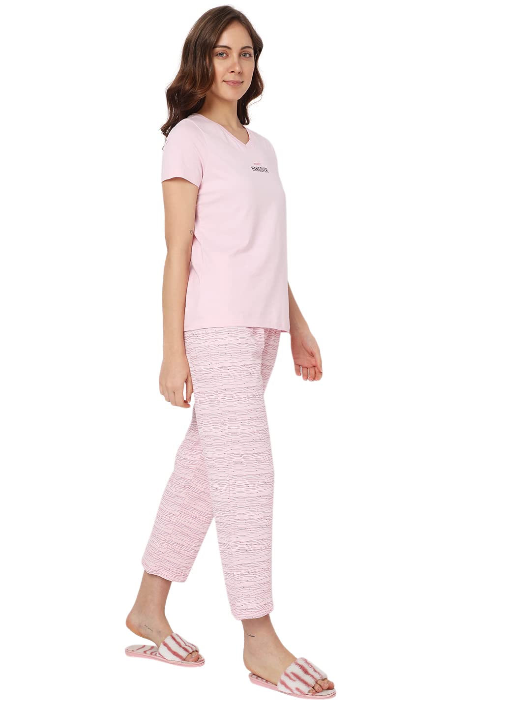 VERO MODA Intimates Regular Fit Sleepwear Set (254665901_Parfait Pink_XS)