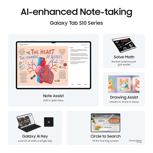 Samsung Galaxy Tab S10 Ultra [Smartchoice], S Pen in-Box, 36.99 cm (14.6 inch) Dynamic AMOLED 2X Display, 12 GB RAM, 512 GB Storage, Wi-Fi Tablet, Platinum Silver