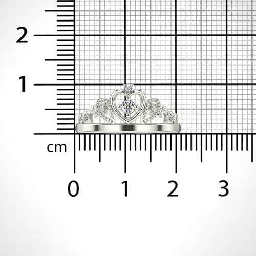 VALANOVA Sterling Silver & Certified Lab Grown Diamond 0.05cts | Ring For Women/Girls | Stylish & Elegant | VGR0123A | Ring Size: 16