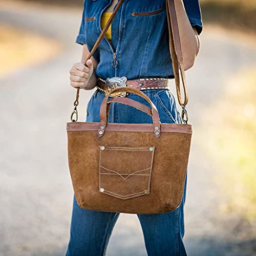 STS Ranchwear Calvary Satchel Distressed Brown Leather One Size, Distressed Brown Leather, One Size