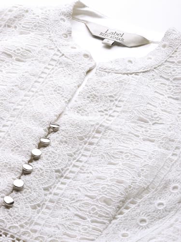 Label RITU KUMAR White Perrie Short Dress