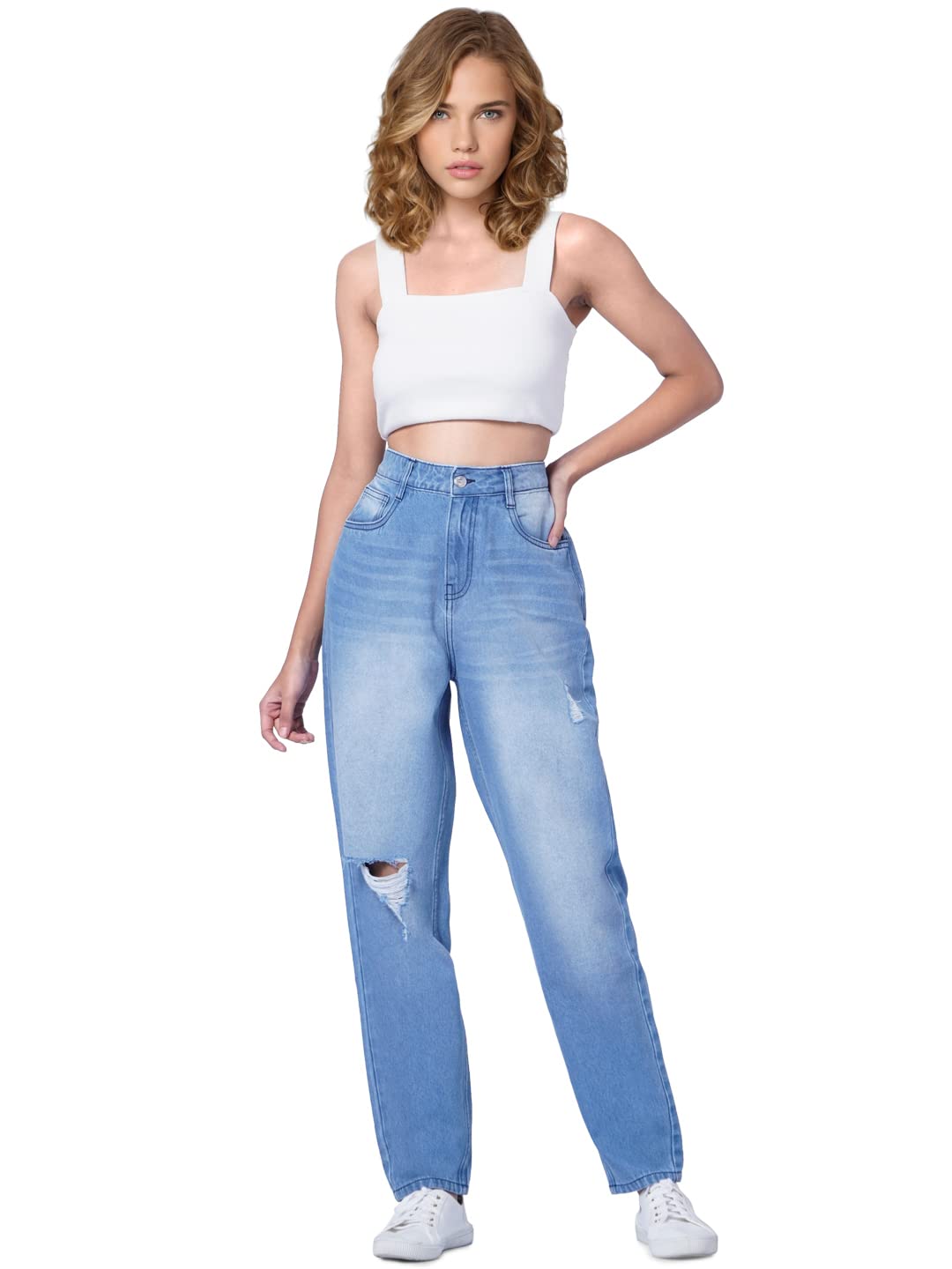 ONLY Boyfriend Fit Jeans (15297546_Light Blue Denim_34)