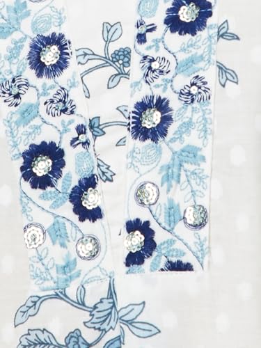 Max Women's Cotton Blend Kurta Set (CTKST54022_Off White