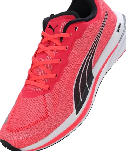 Puma Womens Velocity Nitro WNS Sunblaze-White-Black Running Shoe - SaumyasStore