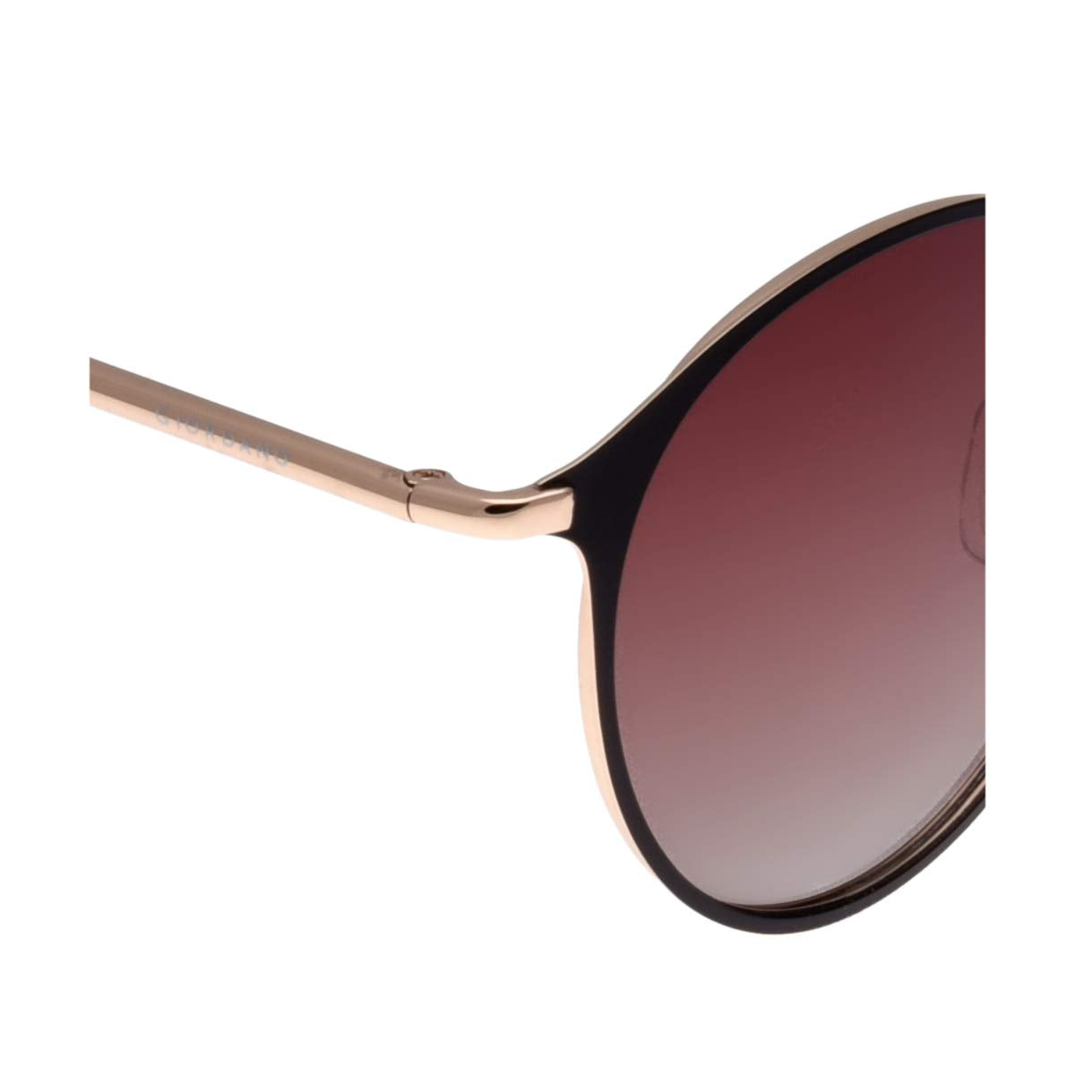 Giordano UV Protected Round Unisex Sunglasses - (GA90239C04|50|Brown Color Lens)