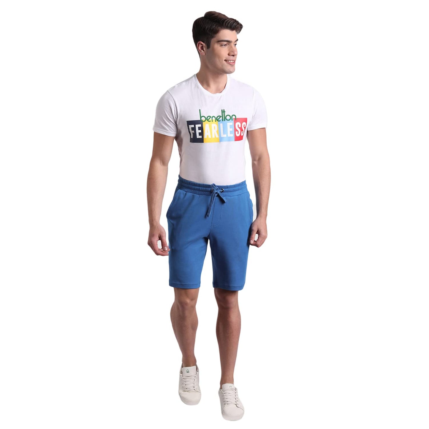United Colors of Benetton Men's Bermuda Shorts (3039J7124I904_Blue_28)