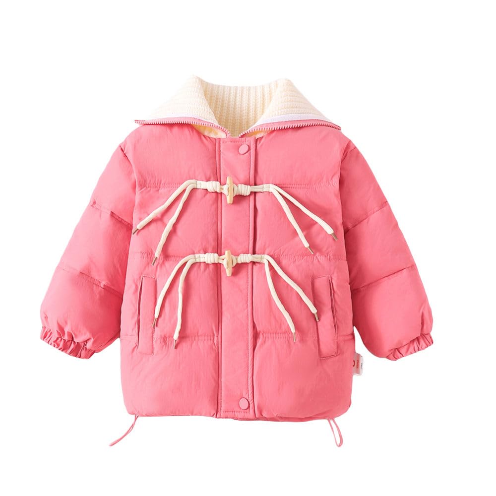 Hopscotch Girls Nylon Waist Length Jackets in Pink Color For Ages (2-3 Years)