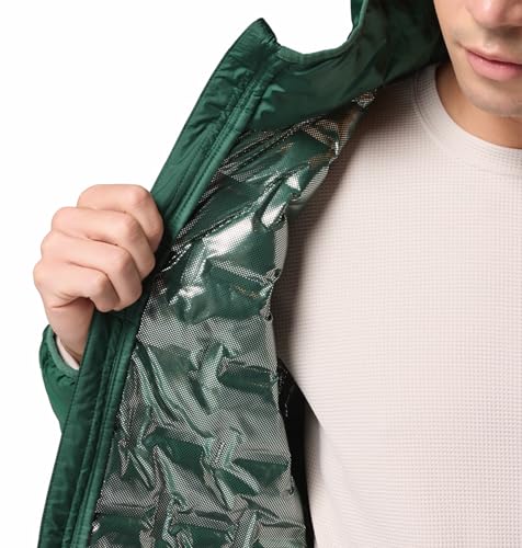 Columbia Men Green HEAT SEAL Delta Ridge II Down Jacket, XL
