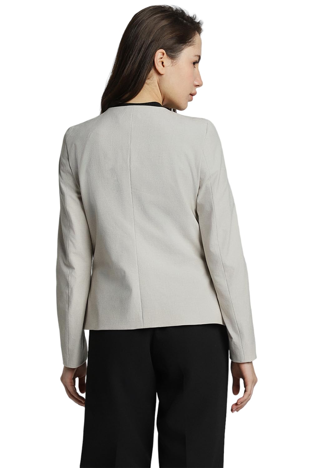 Allen Solly Women's Blazer (AHBZCRGF129185_Grey