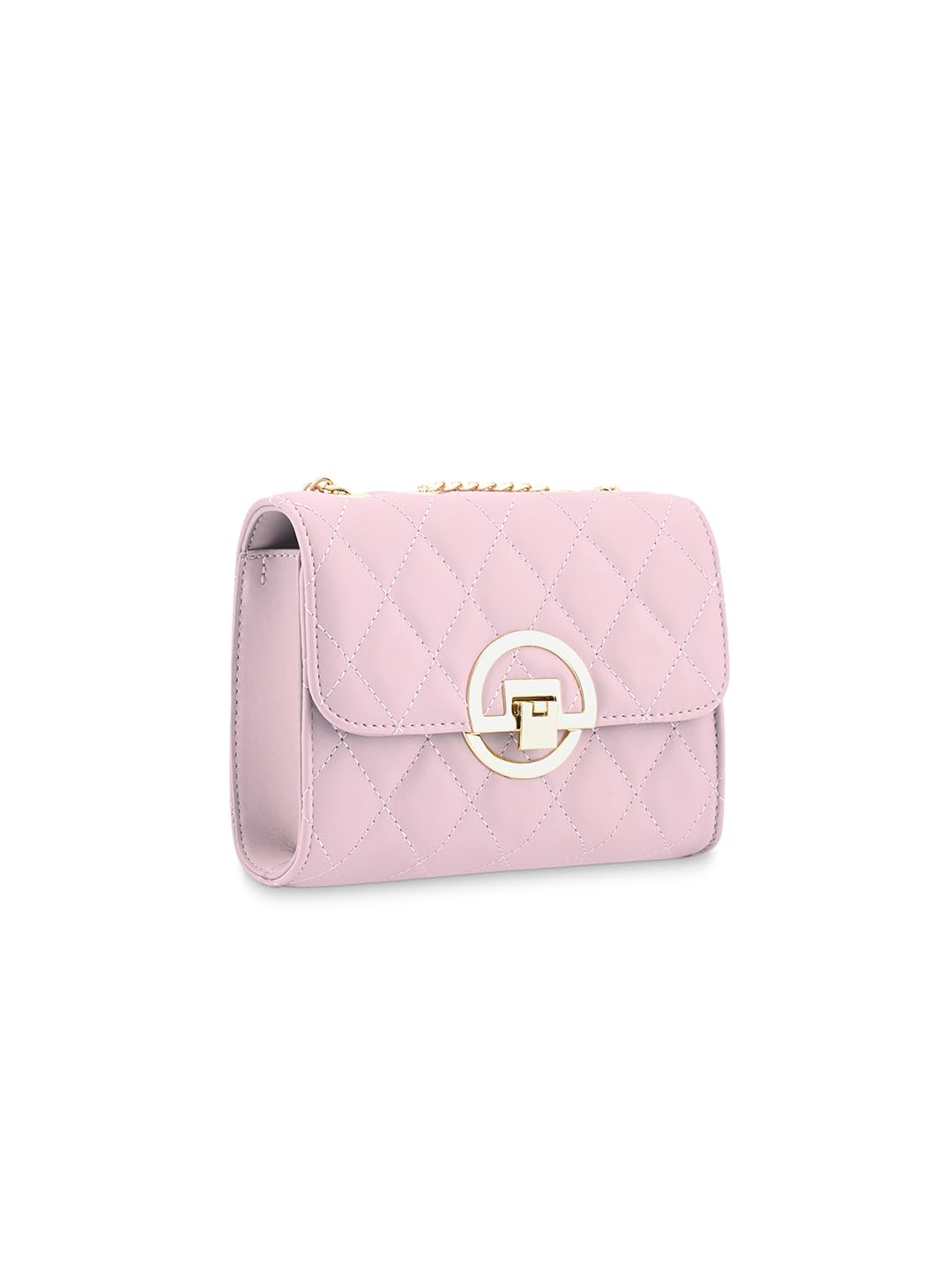 Fastrack Quilted Sling Bag for Women | Chic Party Bag for Girls, Ladies, Women | Stylish Structured Bag Made of Faux Leather