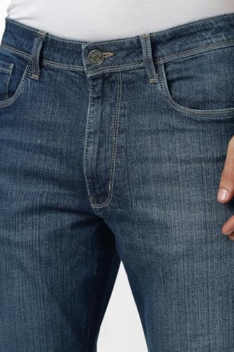 Van Heusen Men's Regular Jeans (VXDNCBTFC06335_Navy