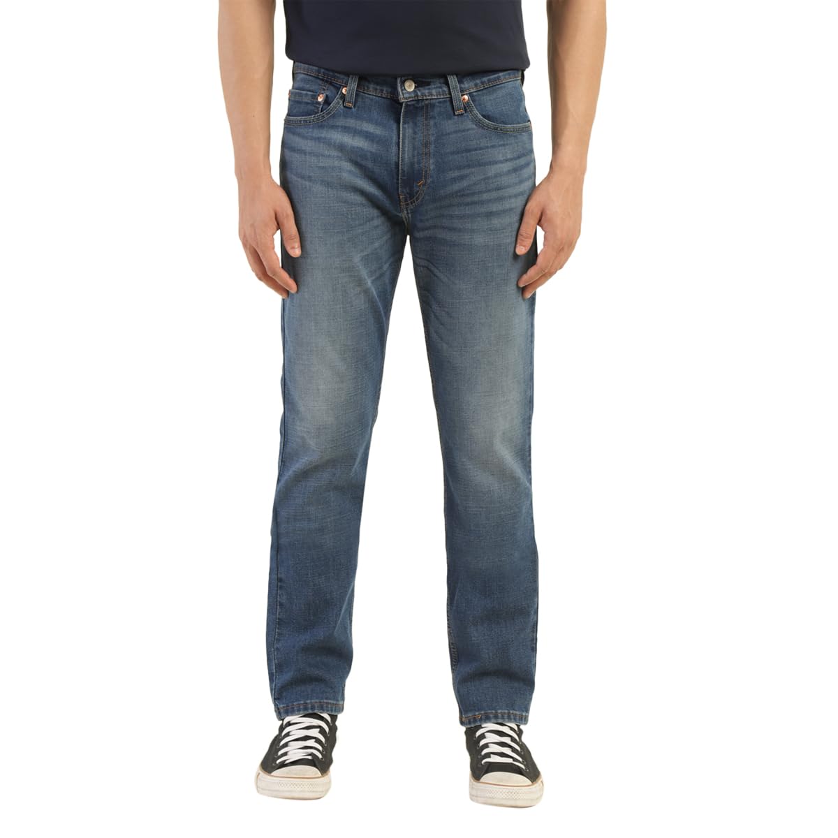 Levi's Men's Mid Rise 511 Slim Fit Mid-Rise Jeans Mid Indigo | Size: 34