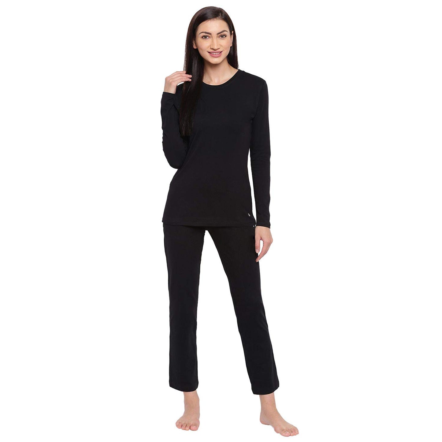 Enamor Essentials E014 Women’s Slim Fit Stretch Cotton Lounge Pants