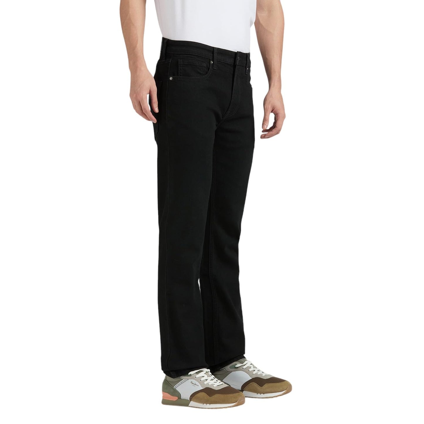 Pepe Jeans Men's Regular Jeans (PM208910G153_Jet Black