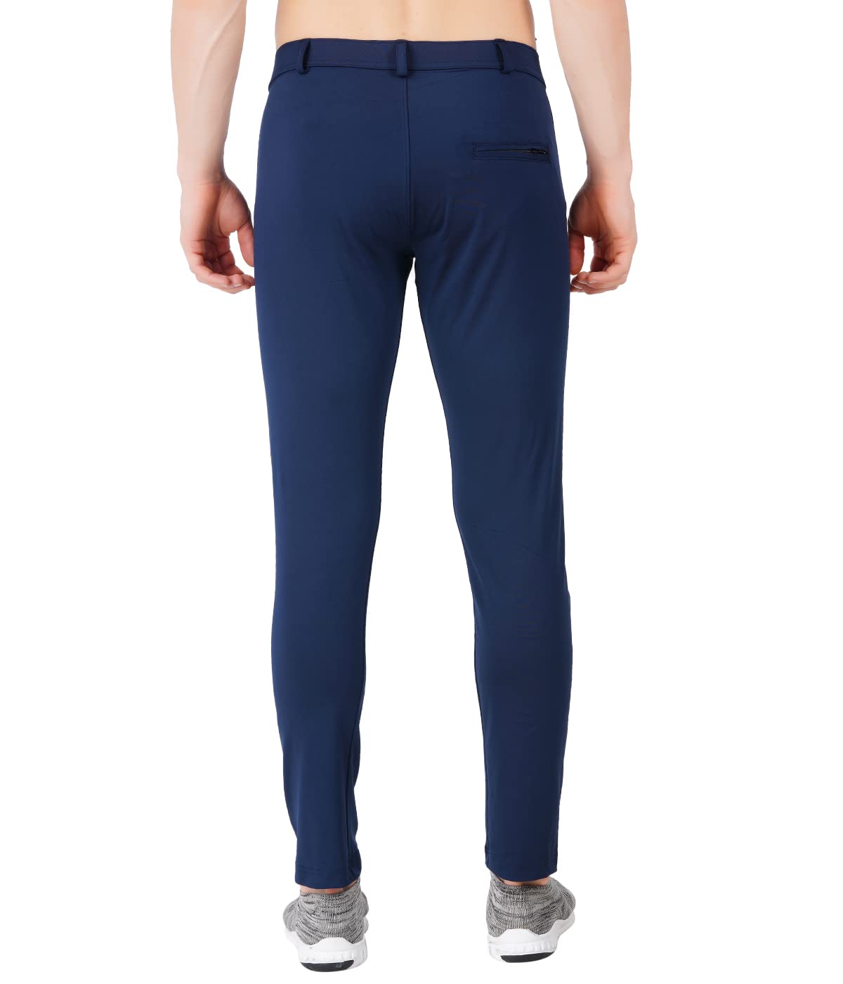 VEGO Mens 4 Way Lycra Strechable Slim Fit Formal Trousers & Pant Navy Blue