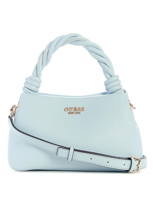 GUESS Powder Blue Solid Sansa Top Handle Crossbody Bag