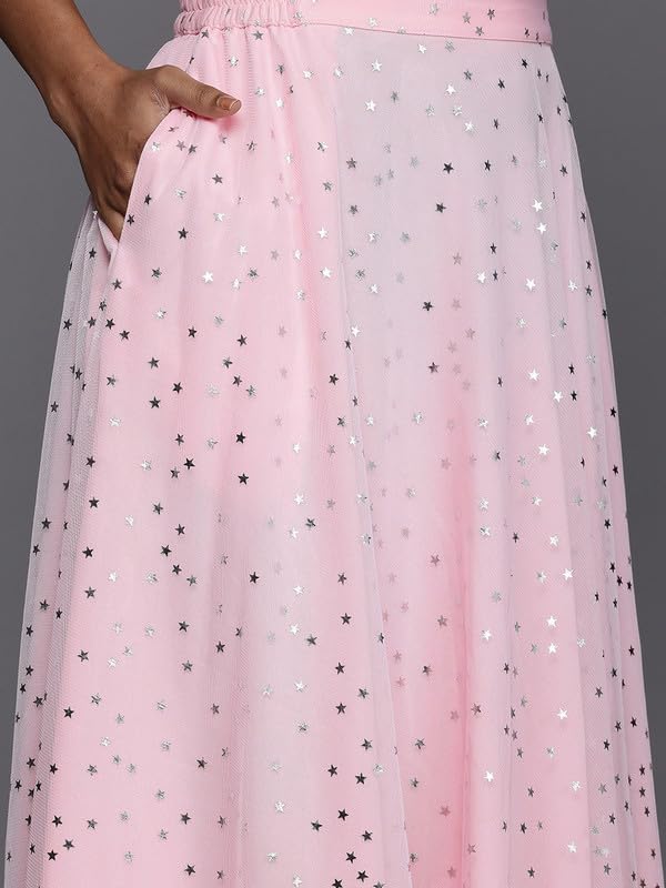 Ahalyaa Women's Silk Blend Lehenga Choli