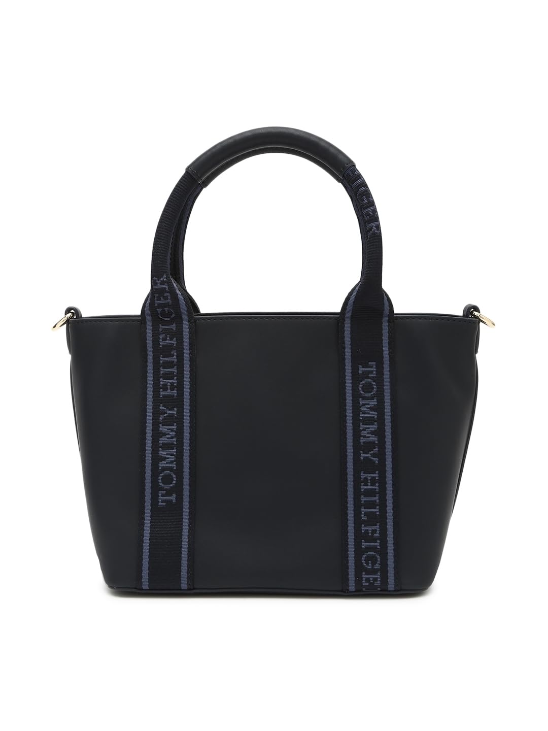 Tommy Hilfiger Solid Blue Pu Hand Bags