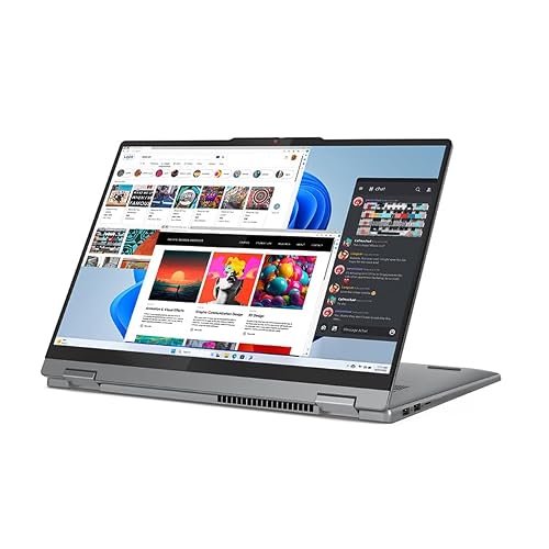 IdeaPad 5 2-in-1-2024 - Professional Laptop - Fingerprint Sensor - 16" WUXGA IPS Display - 16GB Memory - 512GB SSD Storage - AMD Ryzen™ 7 8845HS - Windows 11 Home -Luna Grey