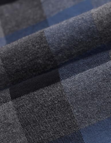 U.S. POLO ASSN. DENIM CO. Buffalo Checked Slim Fit Shirt (UDSHT1430_Blue_39)